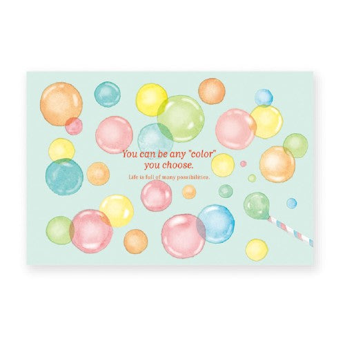 RYURYU Postcard Variety Postcard Soap Bubbles VP18