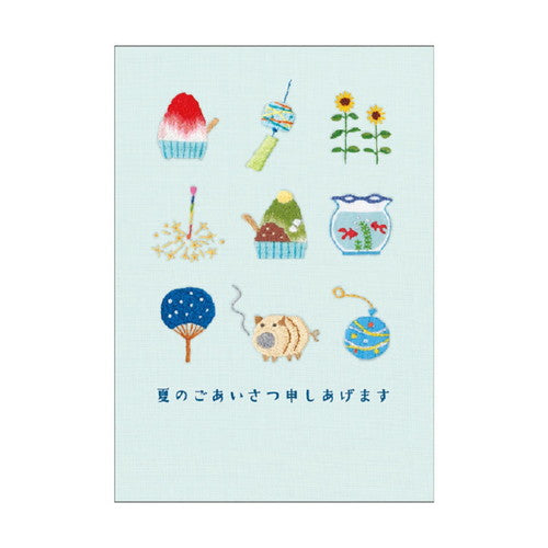 RYURYU Postcard Summer Pack Embroidery/Features SPP36