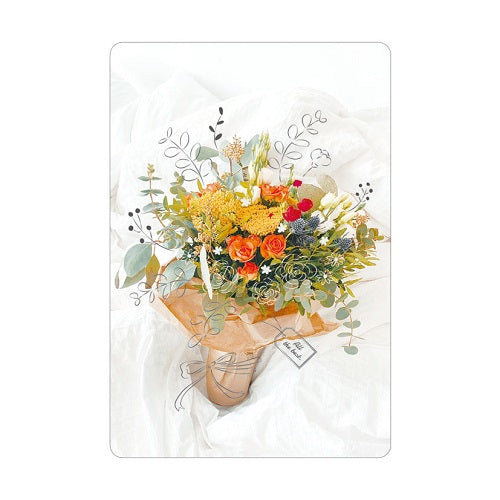 RYURYU Greeting Card Transparent Card Bouquet TOC05