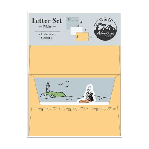 RYURYU Letter Set Animal Adventure Club Letter Set Water Water AALS02