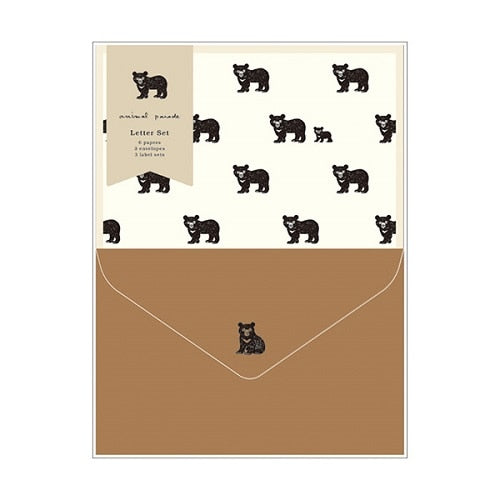 RYURYU Letter Set Anipare Letter Set Asiatic Black Bear NLS106