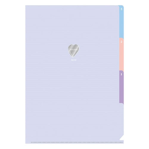 RYURYU Clear Holder WHOMEE Clear Holder�E3 Pockets (A4) Sheer Purple A4 Sheer Purple WHCH04