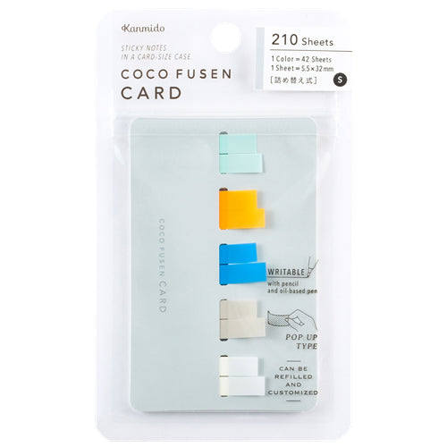 Kanmido Sticky Cocofsen Card COLOR Nordic S Sticky Size 5.5 x 33mm CFC-2002