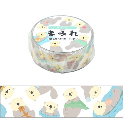 World Craft Masking Tape Covered Masking Tape 15mmX5m Sea Otter MRMT-010