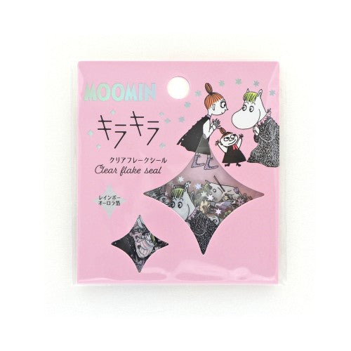 World Craft Flake Stickers Moomin Sparkling Clear Flake Stickers 30 Sheets (10 Patterns x 3 Each) Friend MOKFS-113