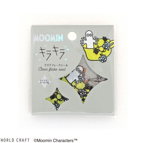 World Craft Flake Stickers Moomin Sparkling Clear Flake Stickers 30 Sheets (10 Patterns x 3 Each) Nyoronyoro 2 MOKFS-114