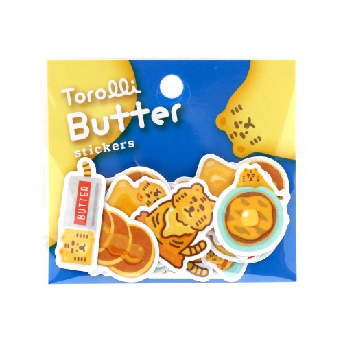 World Craft Flake Stickers Torolli Butter stickers 30 pieces Butter Tiger TBFS-006