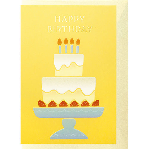 El Commune Greeting Card Cupra Greeting Card Cake Yellow GC-149