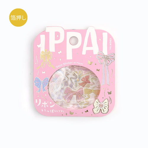 BGM Flake Stickers Full of Ribbons 15designs x 3 45 pieces Full of Ribbons BS-FG140