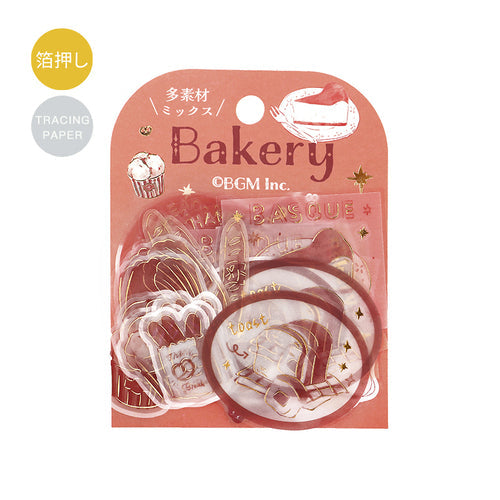 BGM Tracing Paper Stickers Holiday Shopping/Bakery 15 designs x 3 45 sheets Holiday Shopping/Bakery BS-TFG001