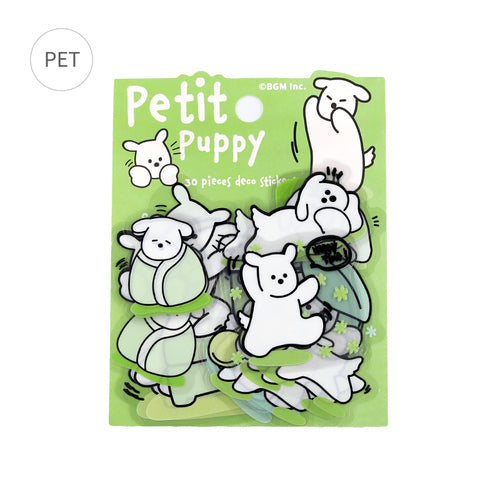 BGM Clear Seal Puppy Petit Green 10designs x 3 30 pieces Puppy Petit Green BS-PF033