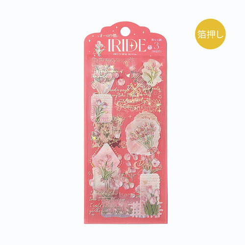 BGM Clear Seal IRIDE/Flower Language 3 Sheets IRIDE/Flower Language BS-RS004