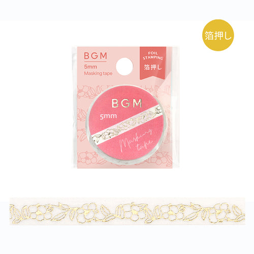 BGM Masking Tape Flower Melody 5mm*5m Flower Melody BM-LSG166