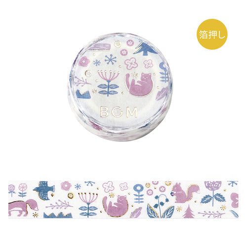 BGM Masking Tape Soka Notebook/Mori no Uta 15mmx5m BM-SAG017