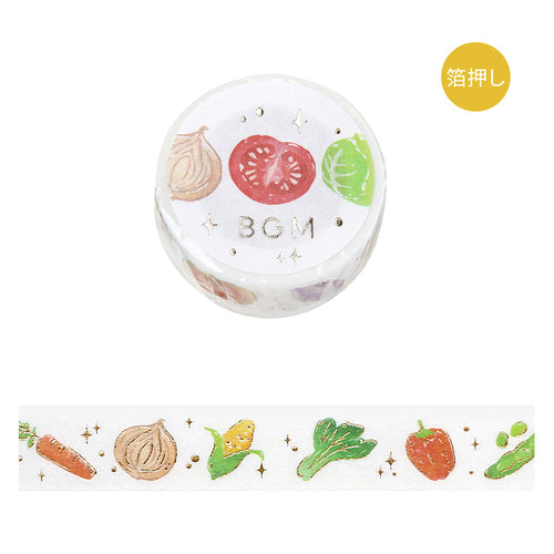 BGM Masking Tape Vegetable 15mm x 5m Vegetable BM-LGCA122