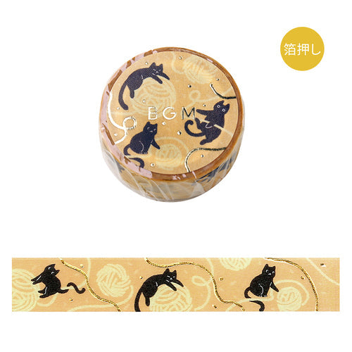 BGM Masking Tape Cat and Thread 15mm x 5m Cat and Thread BM-LGCA123