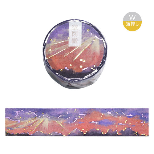 BGM Masking Tape Sky Picture Book/Twilight 20mm x 5m Sky Picture Book/Twilight BM-SDWG003