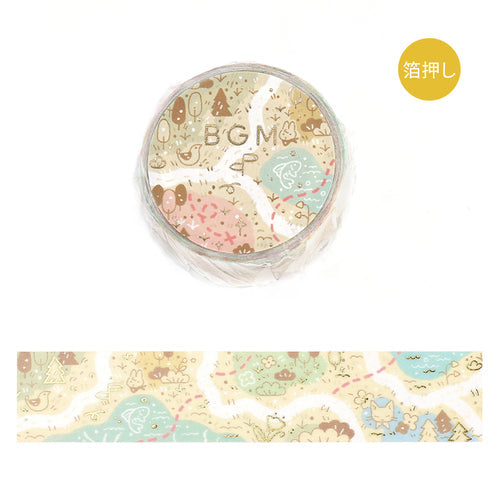 BGM Masking Tape Mysterious Journey/Map 20mm x 5m Mysterious Journey/Map BM-SDG044