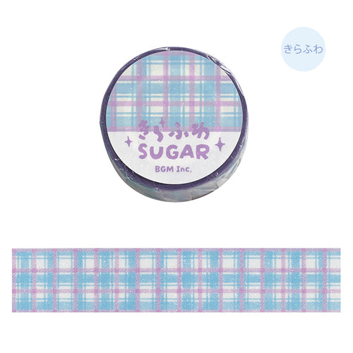 BGM Masking Tape Check Blueberry 20mm x 5m Check Blueberry BM-KD001