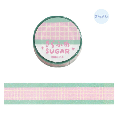 BGM Masking Tape Check Strawberry Soda 20mm x 5m Check Strawberry Soda BM-KD004