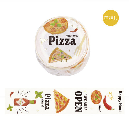 BGM Masking Tape Today's Menu/Pizza Shop 30mm*5m Today's Menu/Pizza Shop BM-SBG012