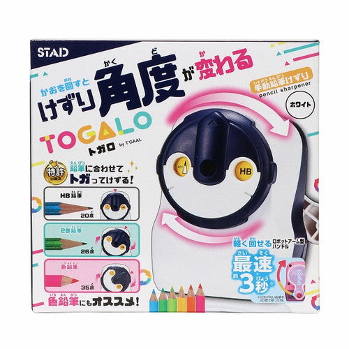 Kutsuwa Pencil Sharpener Pencil Sharpener Togaro White RS034WH