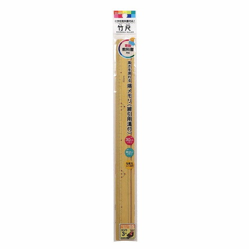 Kutsuwa 통치자 30cm 대나무 shaku ts003