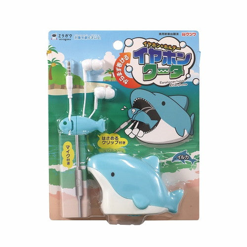 Kutsuwa Earphone Holder Earphone + Holder Dolphin MT018B