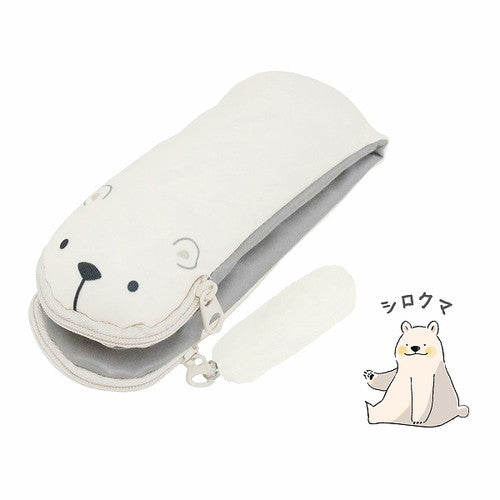 Kutsuwa Pen Case Rilara Pen Case Polar Bear AK063C