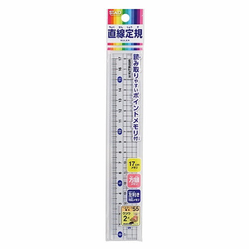 Kutsuwa Ruler Methacrylic Straight Ruler (17cm) 17cm HSS180