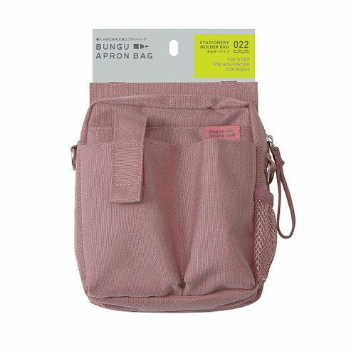 Kutsuwa Pouch Stationery Apron Bag Holder Pink BE022PK