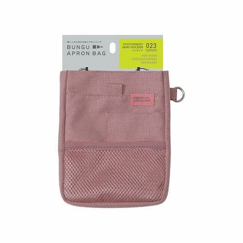 Kutsuwa Pouch Stationery Apron Bag Mini Pink BE023PK