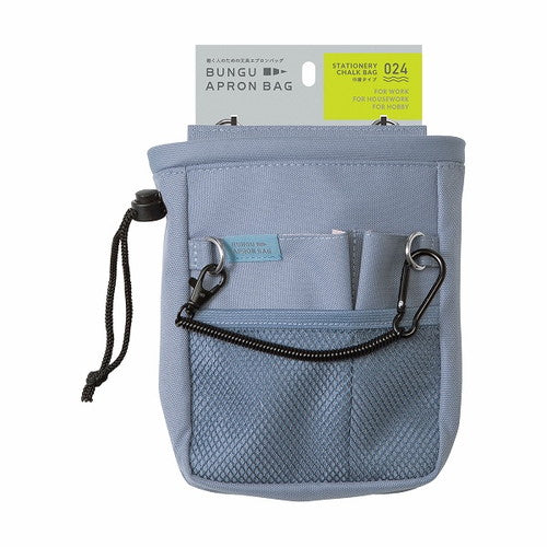 Kutsuwa Pouch Stationery Apron Bag Drawstring Bag Blue BE024BL