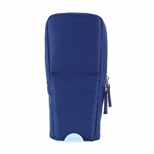 Kutsuwa Pen Case Air Pita Zipper Navy AK066NB