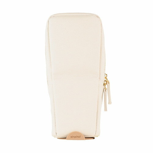 Kutsuwa Pen Case Air Pita Zipper Ivory AK066WH