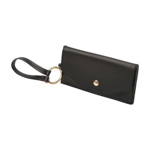 Kutsuwa Pass Case Key Pass Case Cosmo Black LF005BK