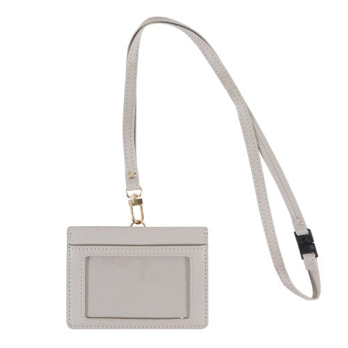 Kutsuwa ID Holder ID & Coin Holder Pale Greige LF007BE