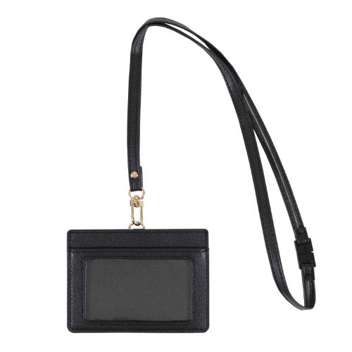 Kutsuwa ID Holder ID & Coin Holder Cosmo Black LF007BK