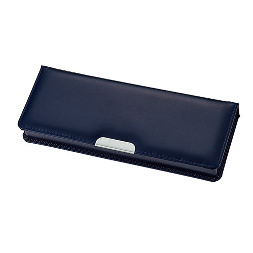 Kutsuwa Pencil Case Clarino Pencil Case Navy CX303NB
