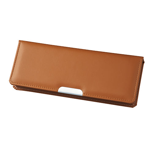 Kutsuwa Pencil Case Clarino Pencil Case Camel CX303CA