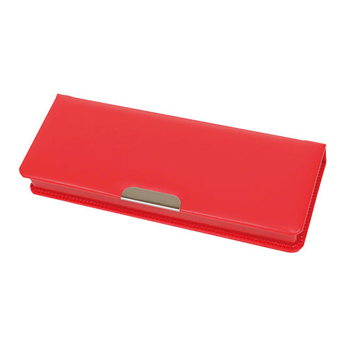 Kutsuwa Pencil Case Synthetic Leather Pencil Case Red CB302RD