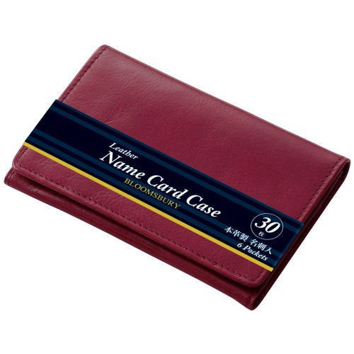 Reimei Business Card Holder BLOOMSBURY Business Card Holder (Sasamachi) Wine Wine NN8007Z