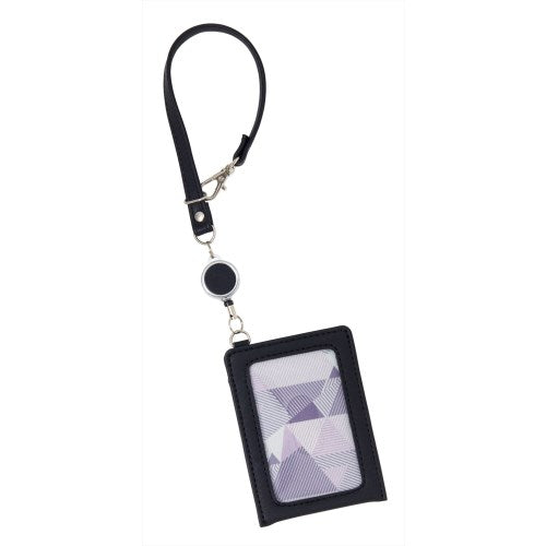Reimei Pass Case with Reel Nofes Pass Case with Reel Structure Black Structure Black NSP1212B