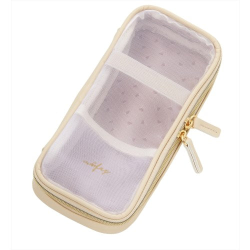 Reimei Pen Case Nofes Round Mesh Pen Case Vanilla White Vanilla White NSF1221W