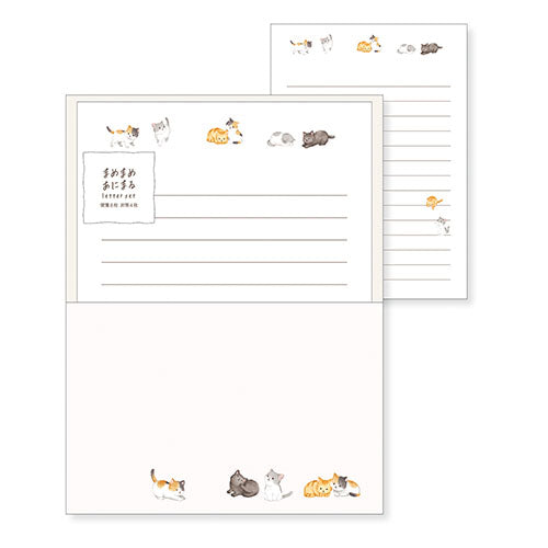 Mind Wave Letter Mamemame Animal Letter Set 57934 Cat 57934