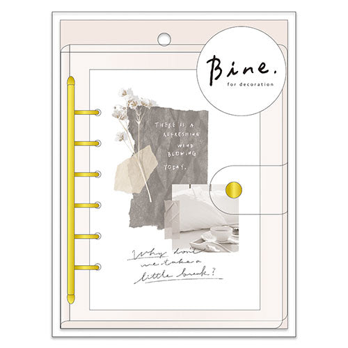 Mind Wave Stationery Accessories Vine A6 Clear Binder 57956 Gold Gold 57956