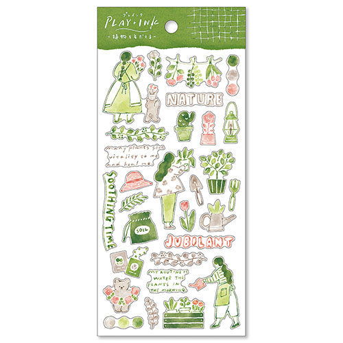 Mind Wave Seal Pre-Ink Sticker 81854 Shokubutsuwosodateru Shokubutsuwosodateru 81854