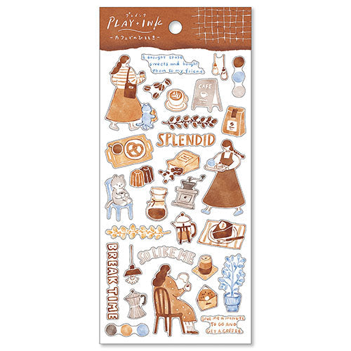 Mind Wave Seal Pre-Ink Sticker 81855 Cafe de no Hitotoki Cafe de No Hitotoki 81855