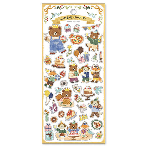 Mind Wave MW Seal Merry Friends Sticker Kogumano Birthday 81908