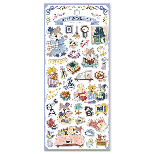 Mind Wave MW Seal Merry Friends Sticker Wolf Noyofukashi 81911